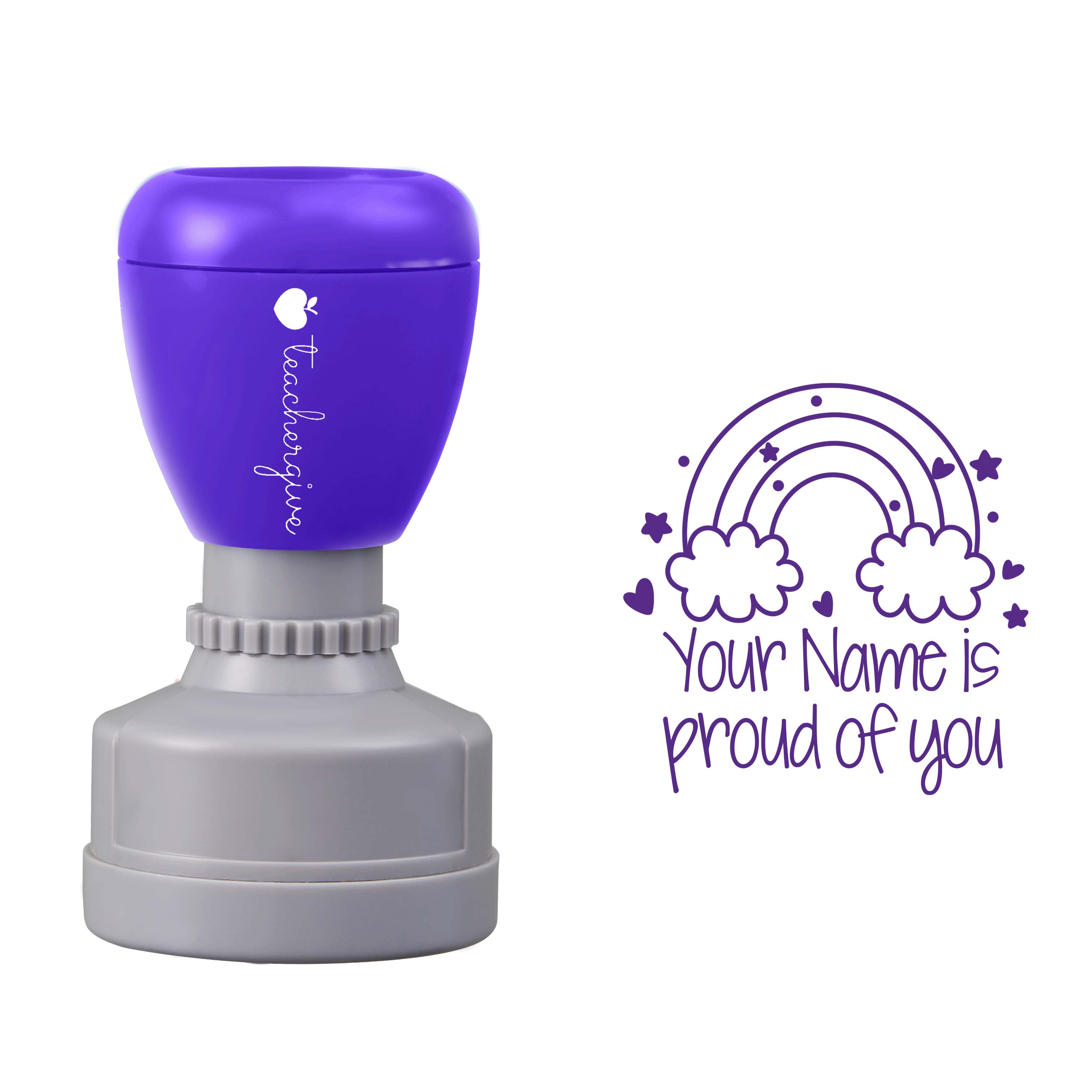 Personalized Is Proud Of You Teacher Stamp