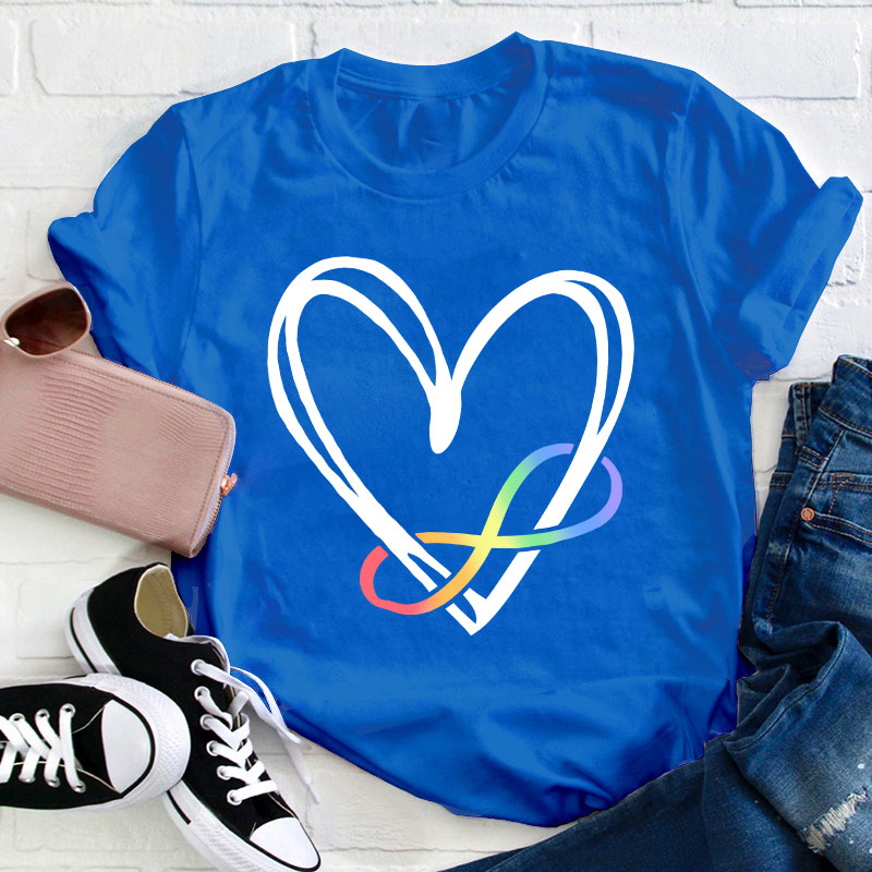 Autism Heart Teacher T-Shirt