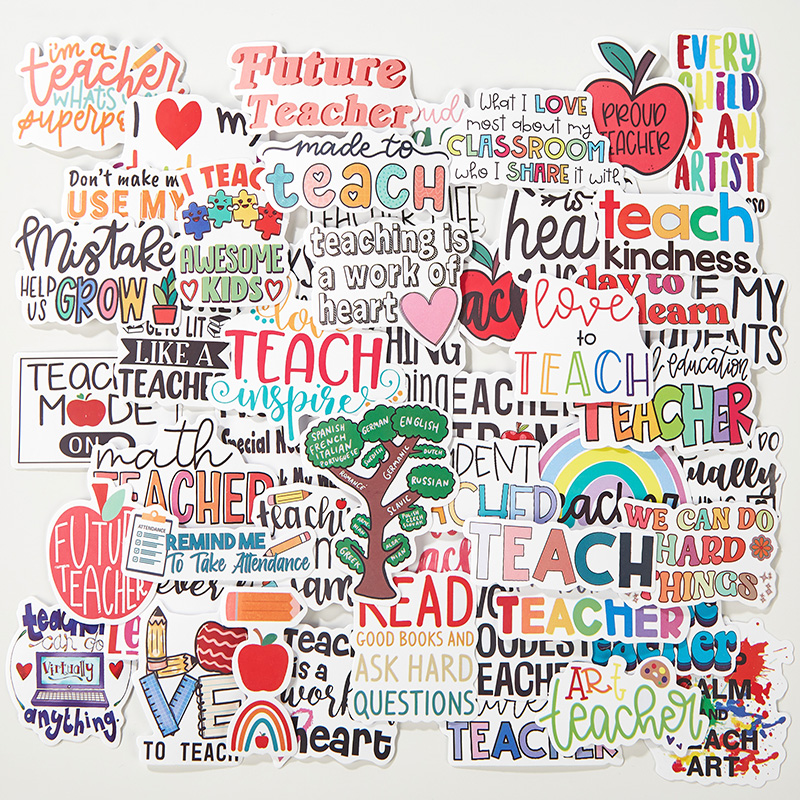 Positive Mistakes Help Us Grow 50 Pack Teacher Stickers