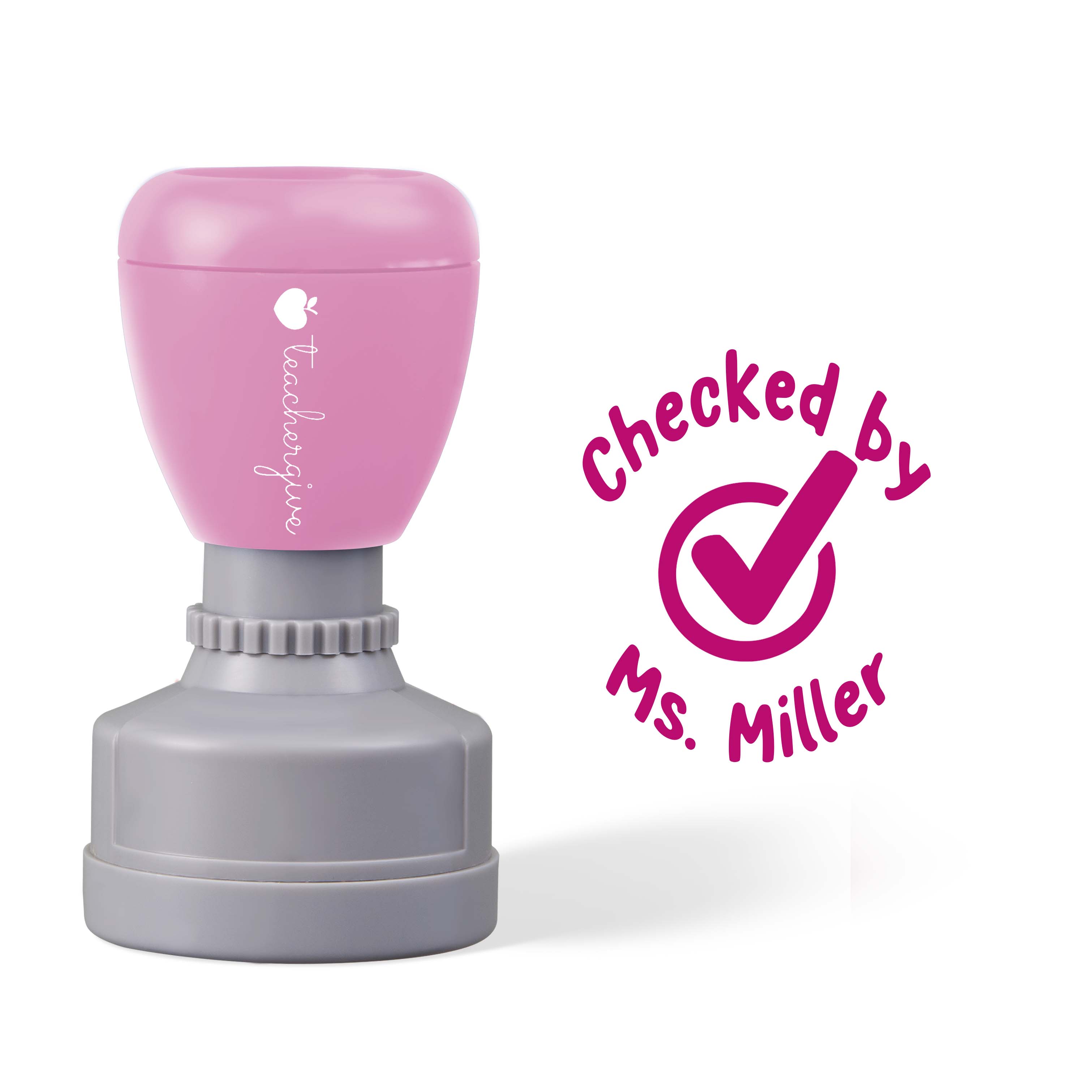 Personalized Checked By Teacher Stamp