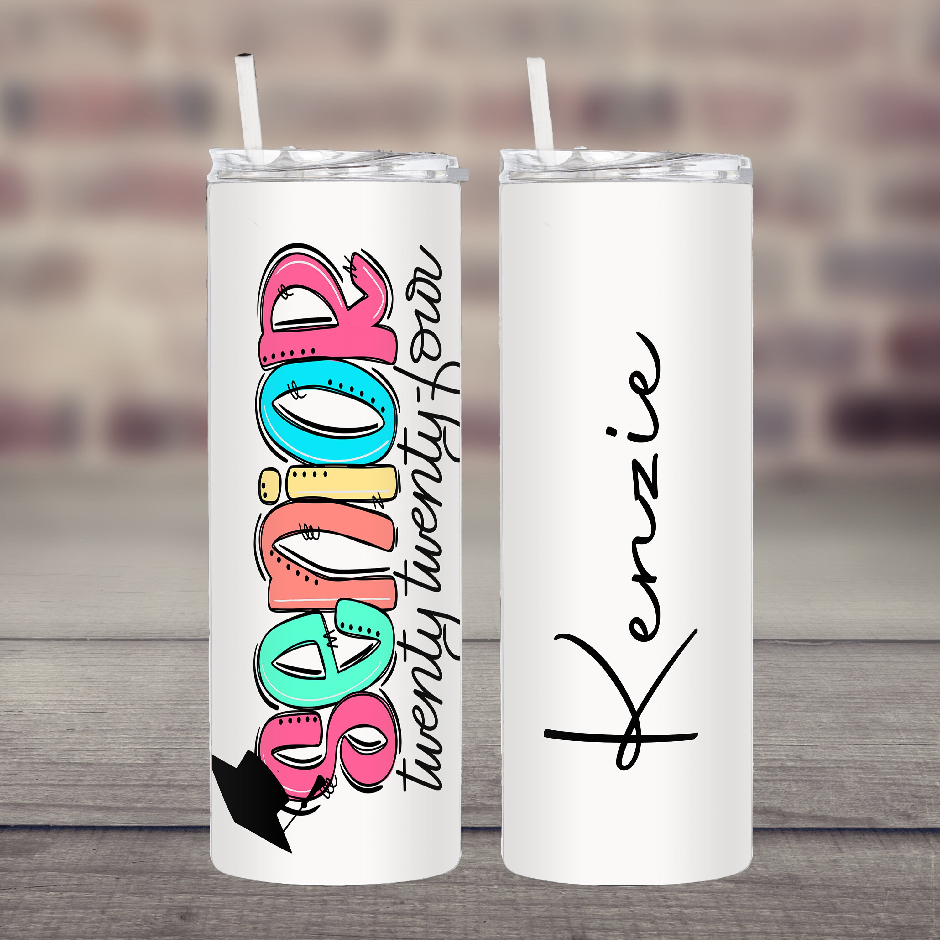 Personalized 2024 Skinny Teacher Tumbler